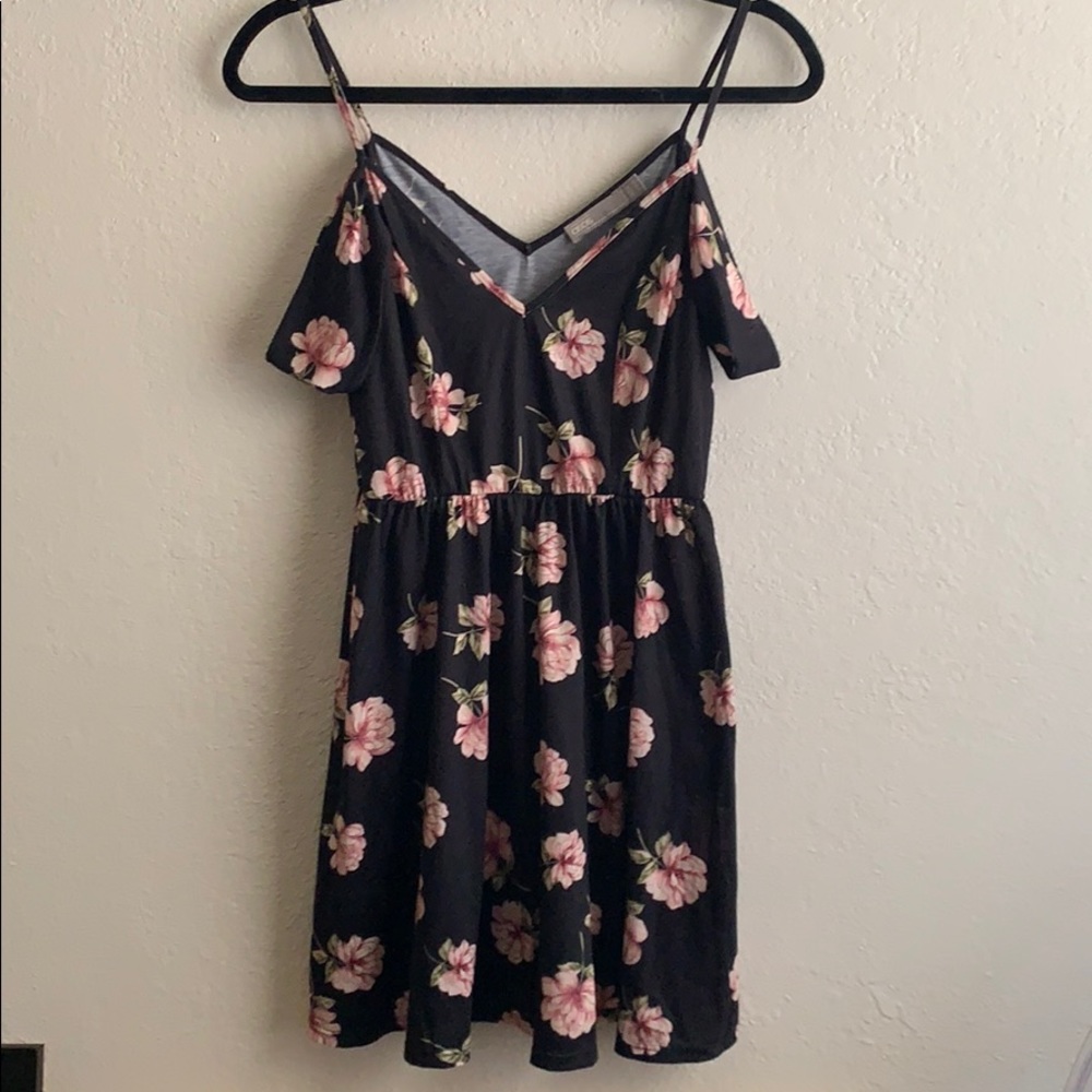ASOS cold shoulder type mini skater dress